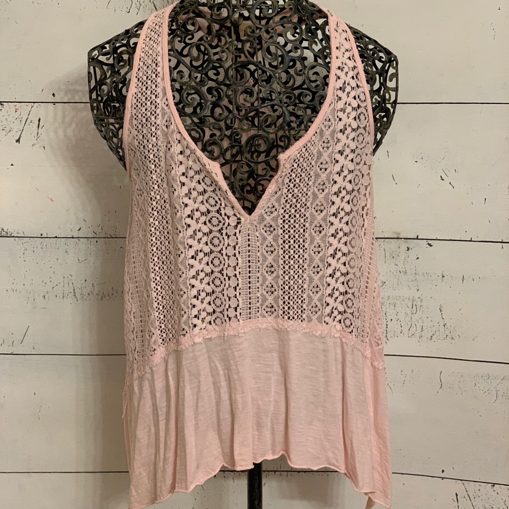 Blush Lace Tank